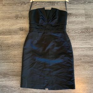 White House Black Market Black Strapless Dress
